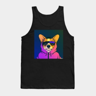 Cute Corgi Cartoon Tank Top